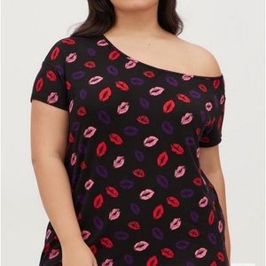 Super Soft Sleep Gown Off The Shoulder